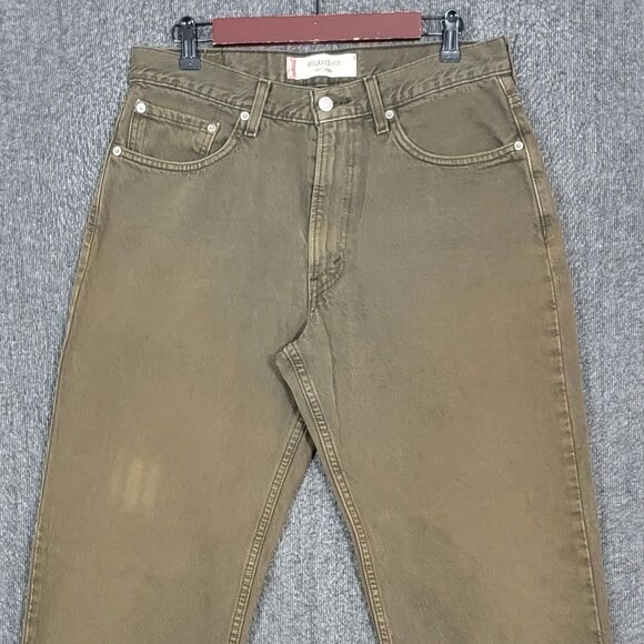 Vintage Levis 550 Jeans Mens 32x32* Army Green Loose Relaxed Fit Tapered - Picture 2 of 13